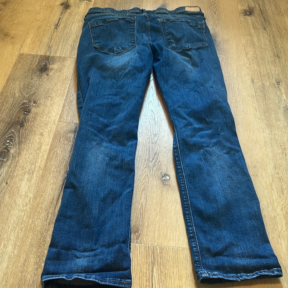 Express Ripped Jeans Cropped Skinny Mid Rise 14R - Picture 8 of 10